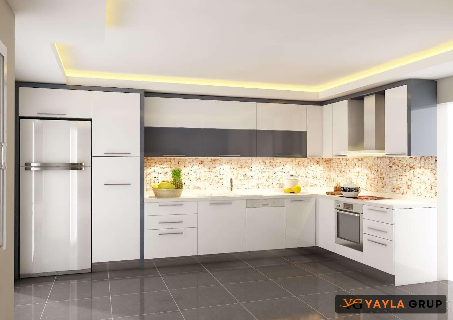 Yayla Grup Mobilya mutfak dolabı uygulaması